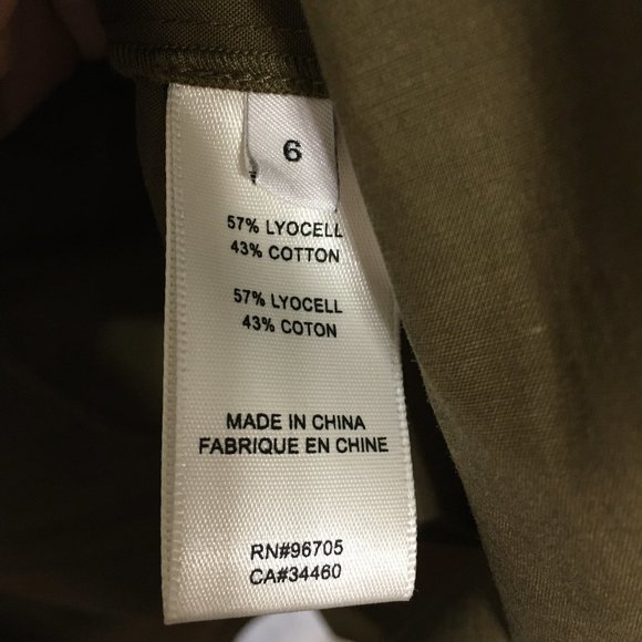 Rebecca Taylor NWT Womens 6 Knee Length Puff Sleeve Dress Dark Olive - Picture 6 of 15